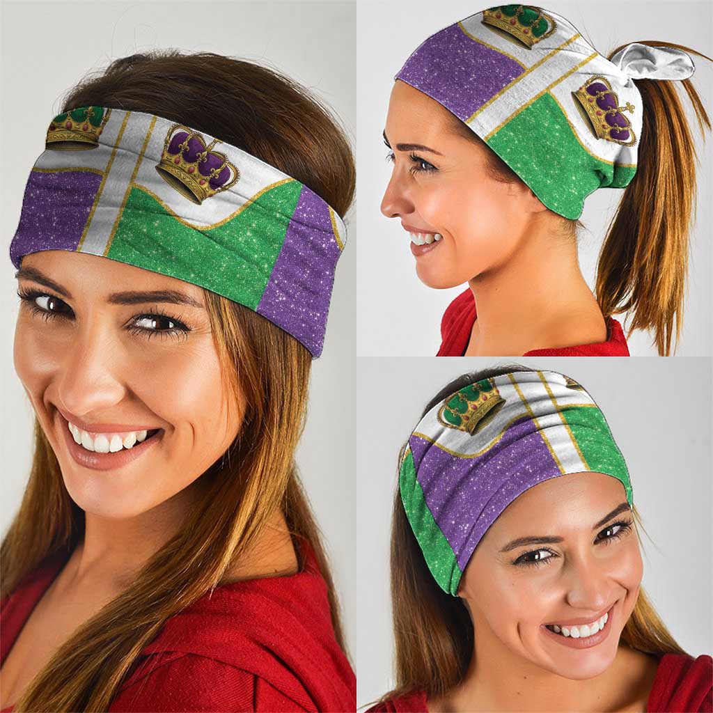 Mardi Gras Crown Neck Gaiter Western Yoke Glitter Style