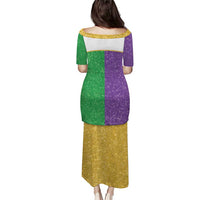 Mardi Gras Crown Puletasi Western Yoke Glitter Style