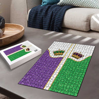 Mardi Gras Crown Puzzle Western Yoke Glitter Style