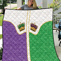 Mardi Gras Crown Quilt Western Yoke Glitter Style