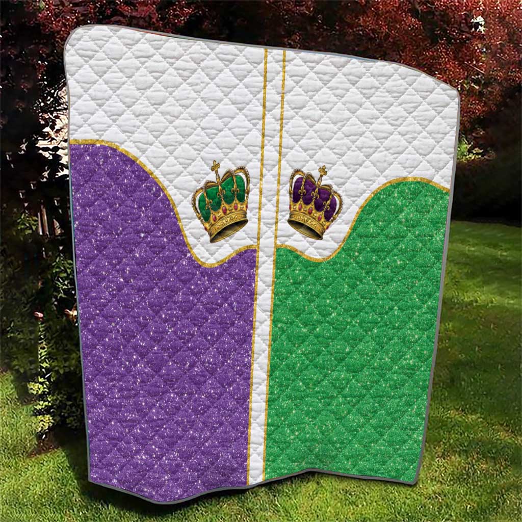 Mardi Gras Crown Quilt Western Yoke Glitter Style