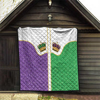 Mardi Gras Crown Quilt Western Yoke Glitter Style