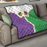 Mardi Gras Crown Quilt Western Yoke Glitter Style