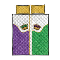Mardi Gras Crown Quilt Bed Set Western Yoke Glitter Style