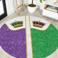 Mardi Gras Crown Round Carpet Western Yoke Glitter Style