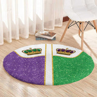 Mardi Gras Crown Round Carpet Western Yoke Glitter Style