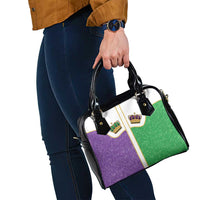 Mardi Gras Crown Shoulder Handbag Western Yoke Glitter Style