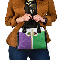 Mardi Gras Crown Shoulder Handbag Western Yoke Glitter Style