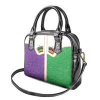 Mardi Gras Crown Shoulder Handbag Western Yoke Glitter Style