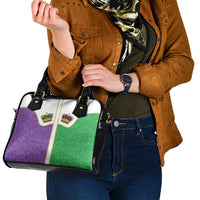 Mardi Gras Crown Shoulder Handbag Western Yoke Glitter Style