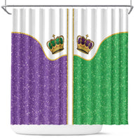 Mardi Gras Crown Shower Curtain Western Yoke Glitter Style