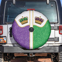 Mardi Gras Crown Spare Tire Cover Western Yoke Glitter Style