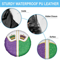 Mardi Gras Crown Spare Tire Cover Western Yoke Glitter Style