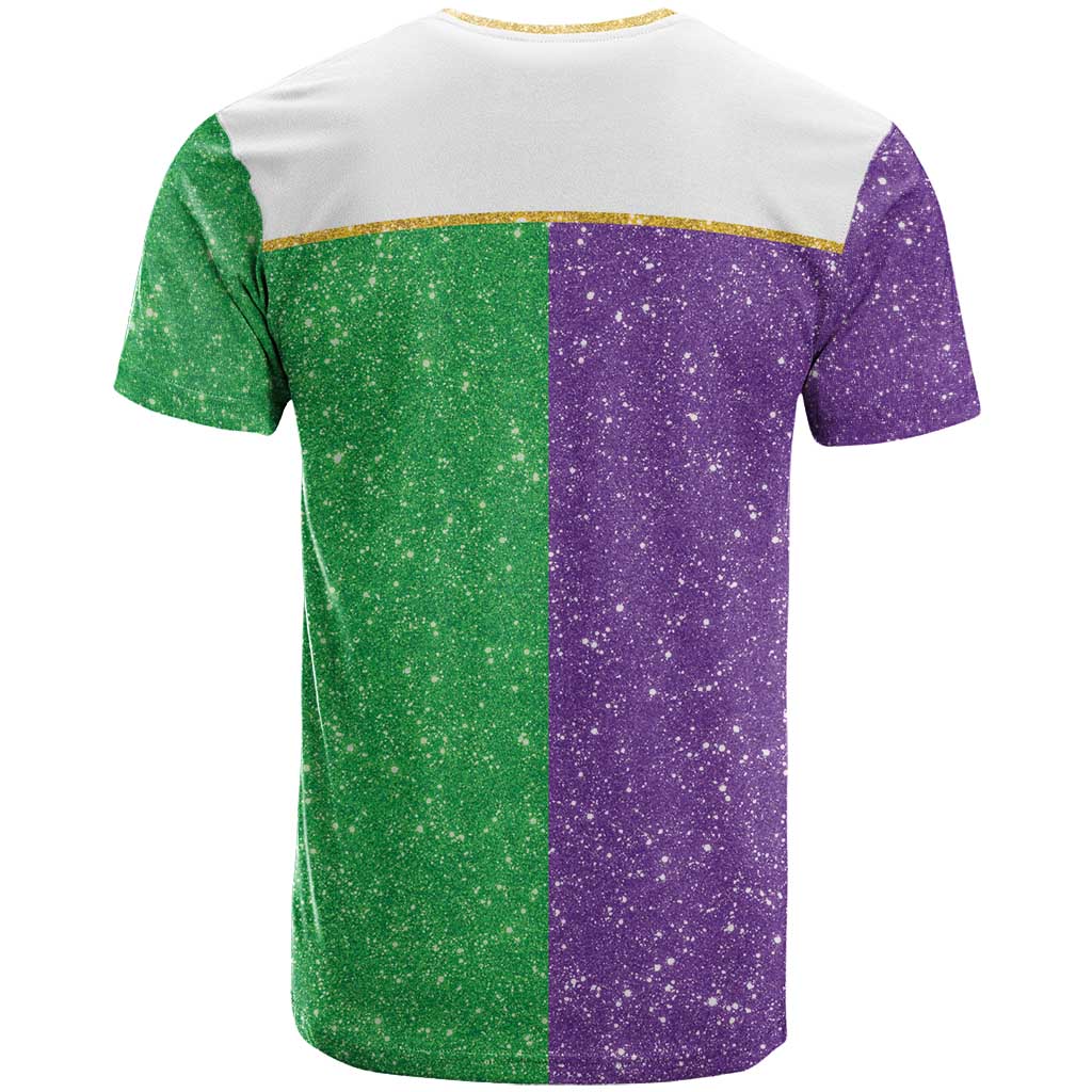 Mardi Gras Crown T Shirt Western Yoke Glitter Style