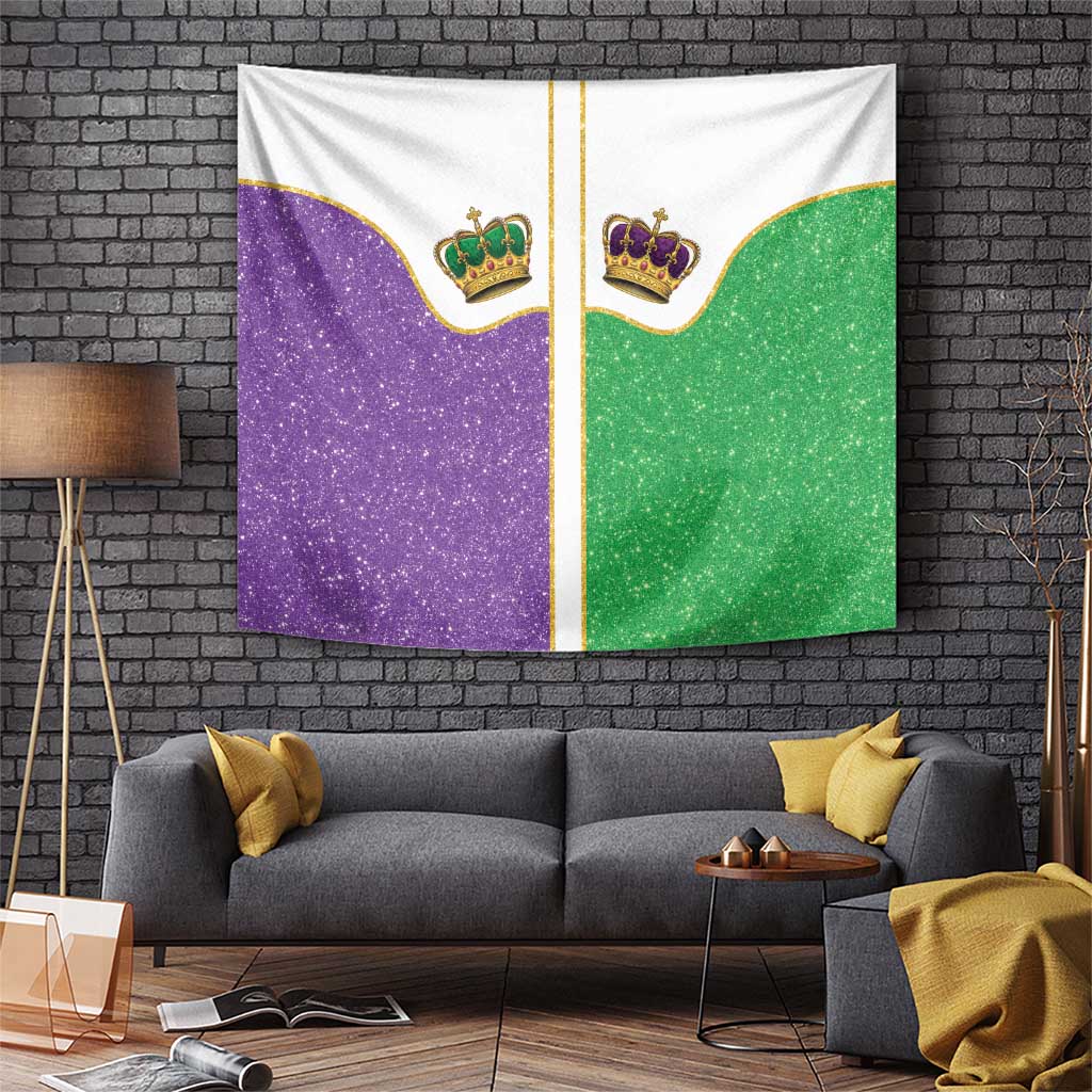 Mardi Gras Crown Tapestry Western Yoke Glitter Style