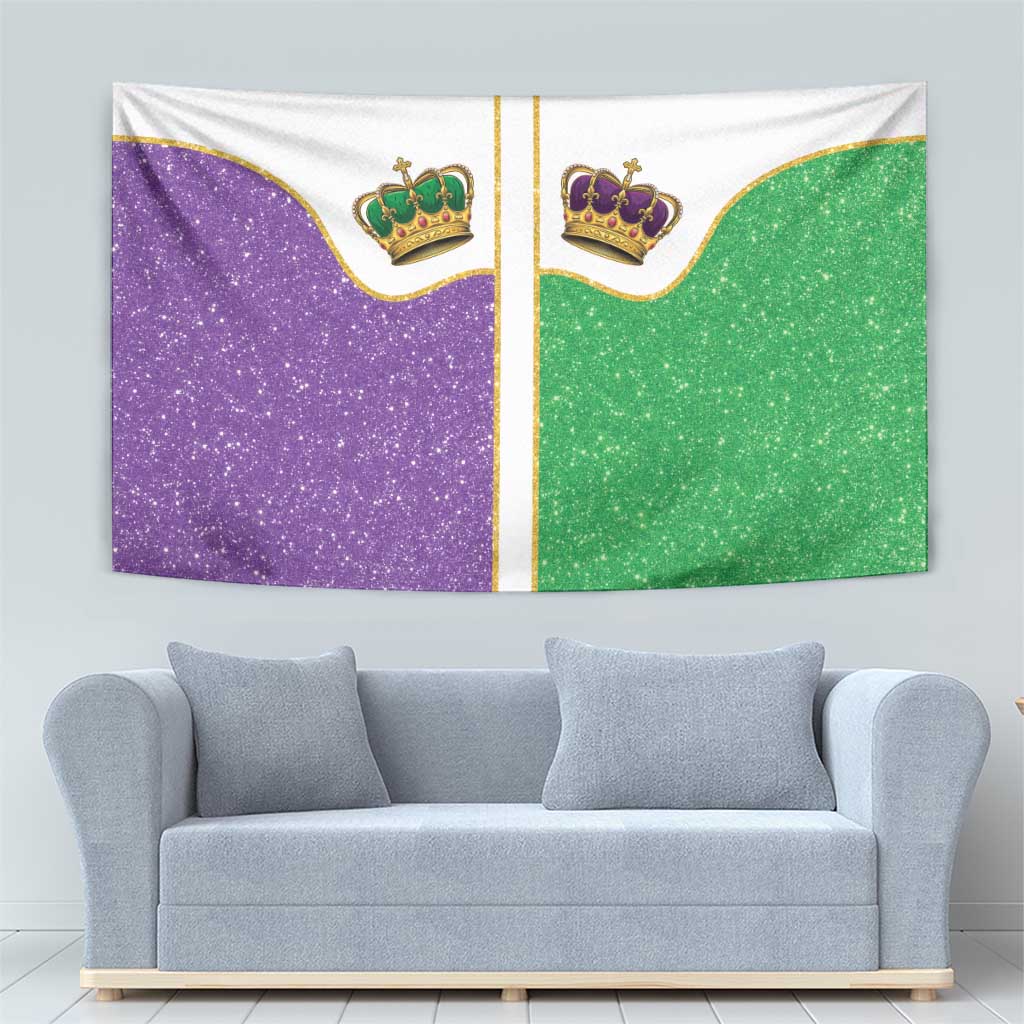 Mardi Gras Crown Tapestry Western Yoke Glitter Style