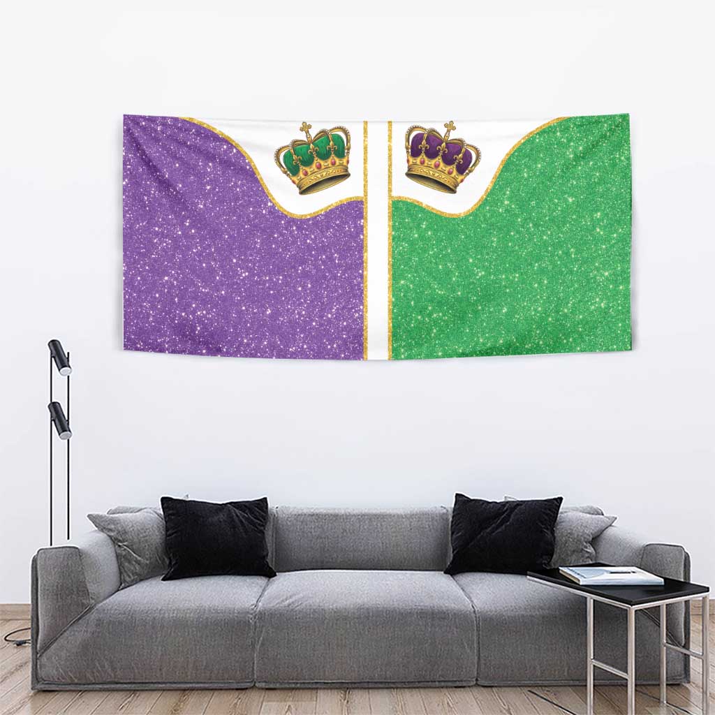 Mardi Gras Crown Tapestry Western Yoke Glitter Style