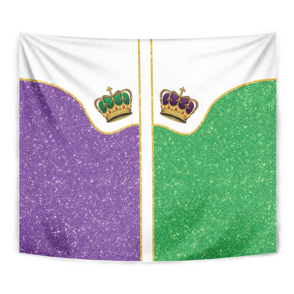 Mardi Gras Crown Tapestry Western Yoke Glitter Style