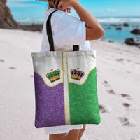 Mardi Gras Crown Tote Bag Western Yoke Glitter Style