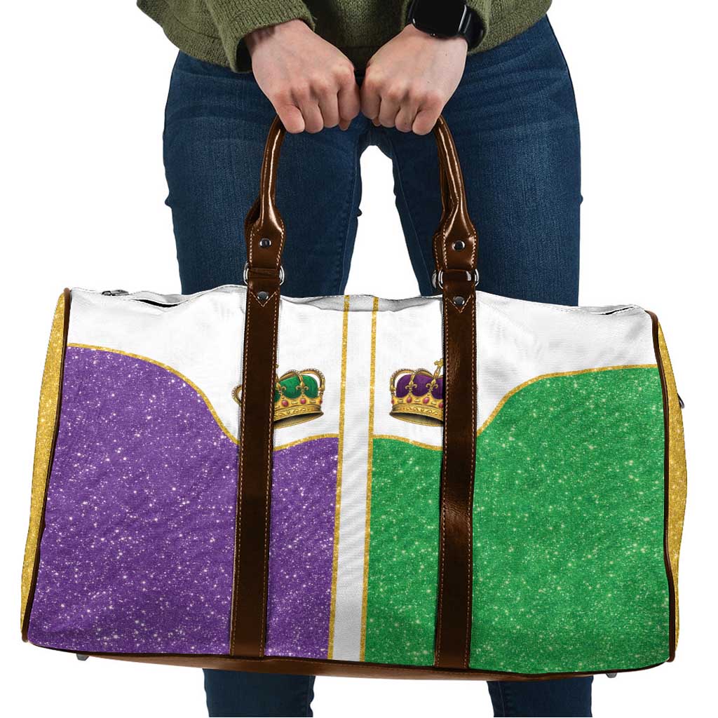 Mardi Gras Crown Travel Bag Western Yoke Glitter Style