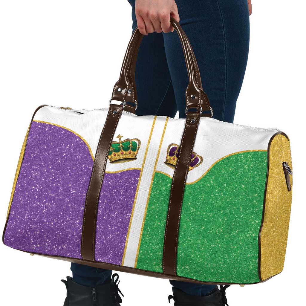 Mardi Gras Crown Travel Bag Western Yoke Glitter Style