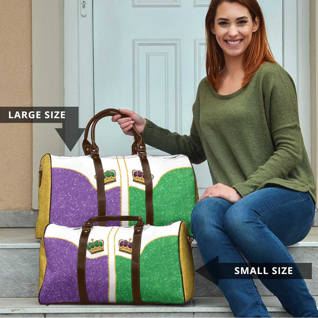 Mardi Gras Crown Travel Bag Western Yoke Glitter Style