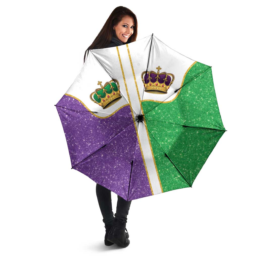 Mardi Gras Crown Umbrella Western Yoke Glitter Style