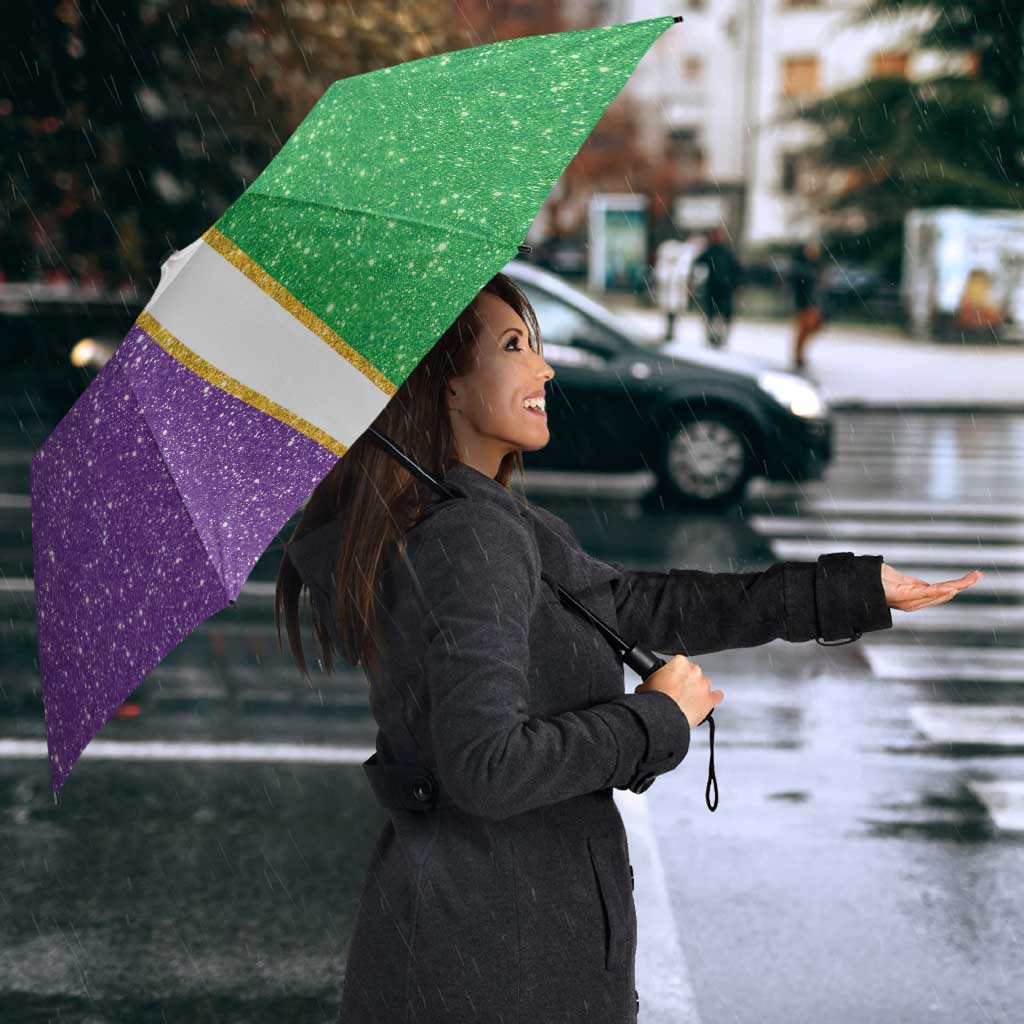 Mardi Gras Crown Umbrella Western Yoke Glitter Style