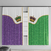 Mardi Gras Crown Window Curtain Western Yoke Glitter Style