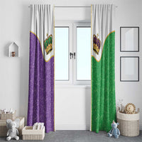Mardi Gras Crown Window Curtain Western Yoke Glitter Style