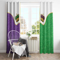 Mardi Gras Crown Window Curtain Western Yoke Glitter Style