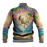 Aloha Hawaii Baseball Jacket Hula Martini Tropical Vibes - Wonder Print Shop