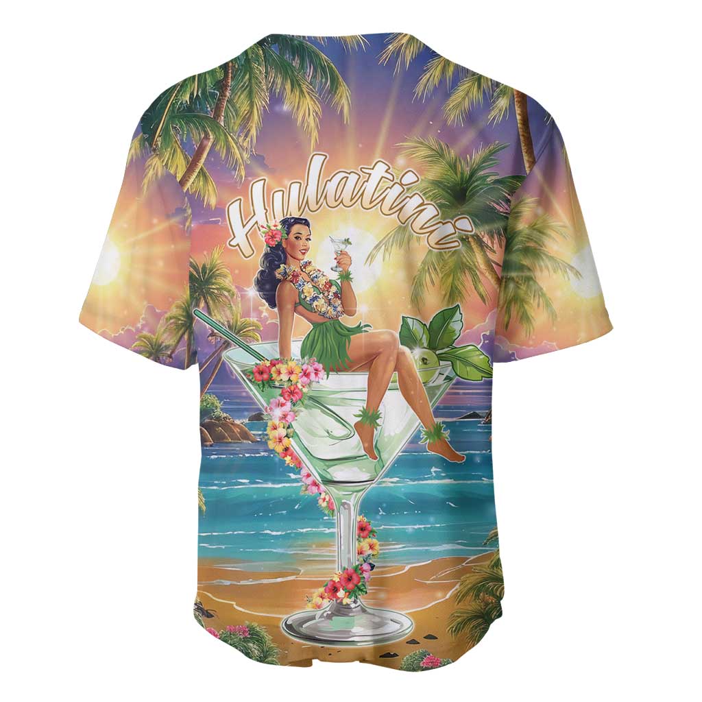 Aloha Hawaii Baseball Jersey Hula Martini Tropical Vibes - Wonder Print Shop