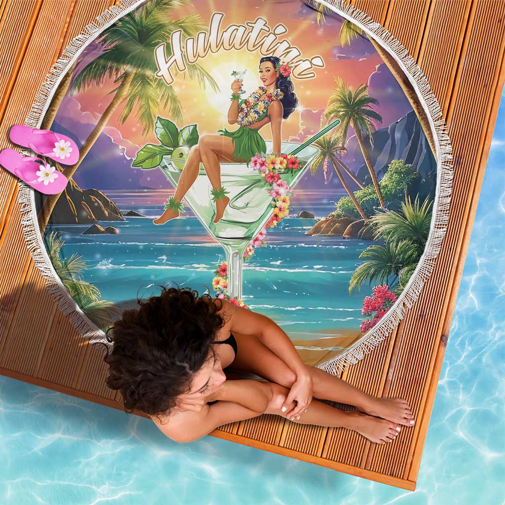 Aloha Hawaii Beach Blanket Hula Martini Tropical Vibes - Wonder Print Shop