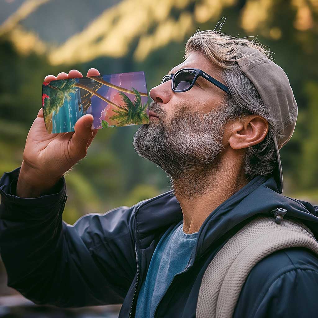 Aloha Hawaii 4 in 1 Can Cooler Tumbler Hula Martini Tropical Vibes - Wonder Print Shop