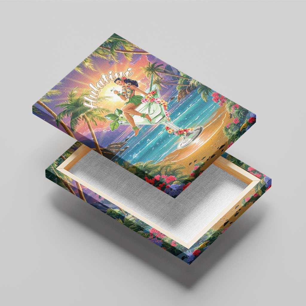 Aloha Hawaii Canvas Wall Art Hula Martini Tropical Vibes - Wonder Print Shop