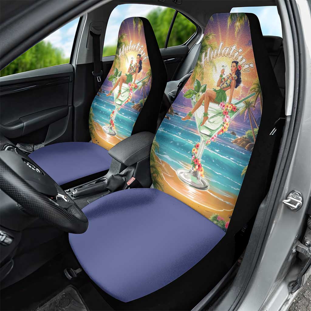 Aloha Hawaii Car Seat Cover Hula Martini Tropical Vibes - Wonder Print Shop