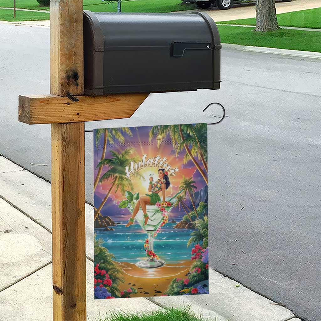 Aloha Hawaii Garden Flag Hula Martini Tropical Vibes - Wonder Print Shop