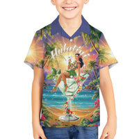 Aloha Hawaii Hawaiian Shirt Hula Martini Tropical Vibes - Wonder Print Shop