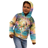 Aloha Hawaii Kid Hoodie Hula Martini Tropical Vibes - Wonder Print Shop