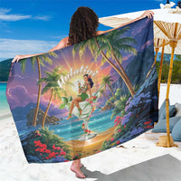 Aloha Hawaii Sarong Hula Martini Tropical Vibes - Wonder Print Shop