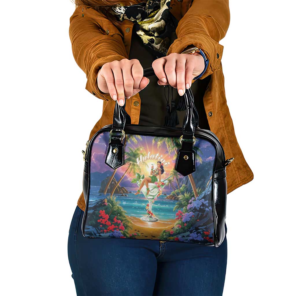 Aloha Hawaii Shoulder Handbag Hula Martini Tropical Vibes - Wonder Print Shop
