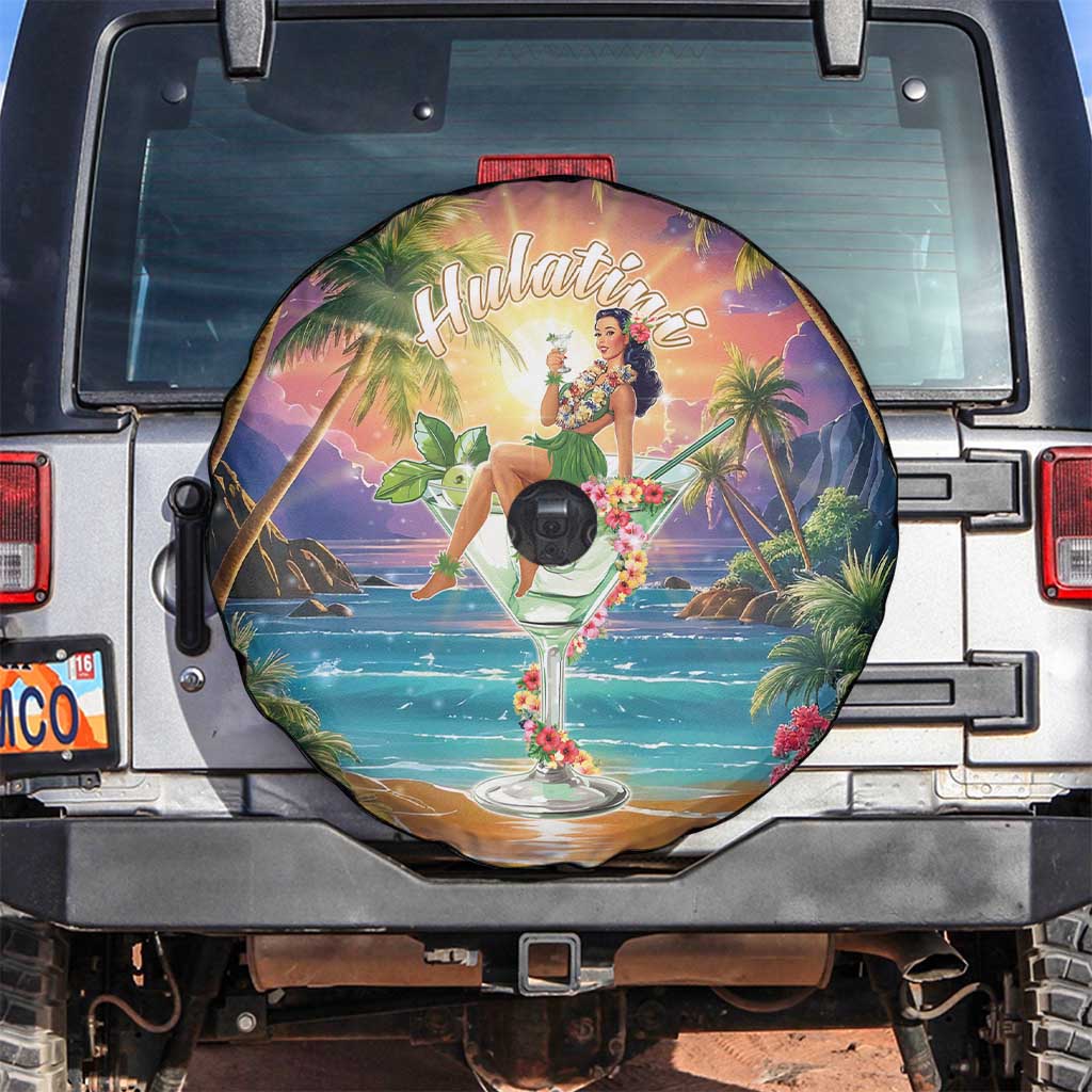 Aloha Hawaii Spare Tire Cover Hula Martini Tropical Vibes - Wonder Print Shop