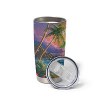 Aloha Hawaii Tumbler Cup Hula Martini Tropical Vibes - Wonder Print Shop