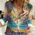 Aloha Hawaii Women Casual Shirt Hula Martini Tropical Vibes - Wonder Print Shop