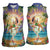Aloha Hawaii Women Sleeveless Polo Shirt Hula Martini Tropical Vibes - Wonder Print Shop