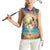 Aloha Hawaii Women Sleeveless Polo Shirt Hula Martini Tropical Vibes - Wonder Print Shop