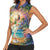 Aloha Hawaii Women Sleeveless Polo Shirt Hula Martini Tropical Vibes - Wonder Print Shop