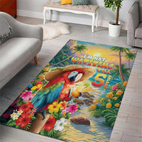 Hawaii Parrot Area Rug Im Not Waiting Till 5 Oclock - Wonder Print Shop