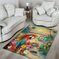 Hawaii Parrot Area Rug Im Not Waiting Till 5 Oclock - Wonder Print Shop